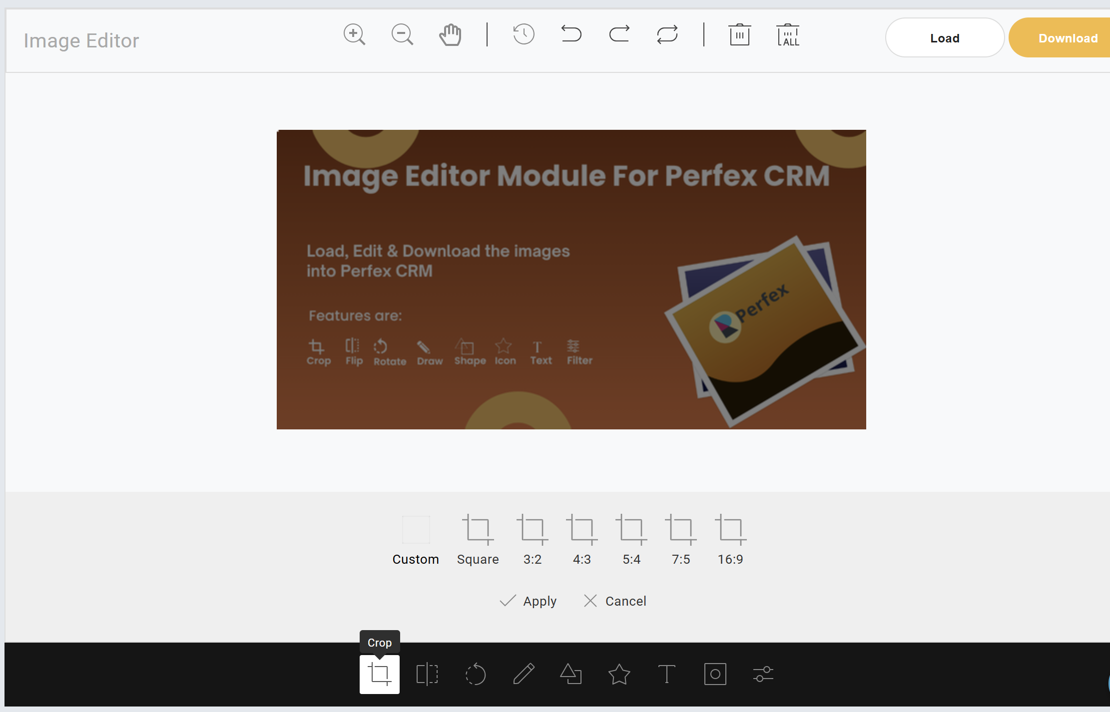 Image Editor Module For Perfex CRM
