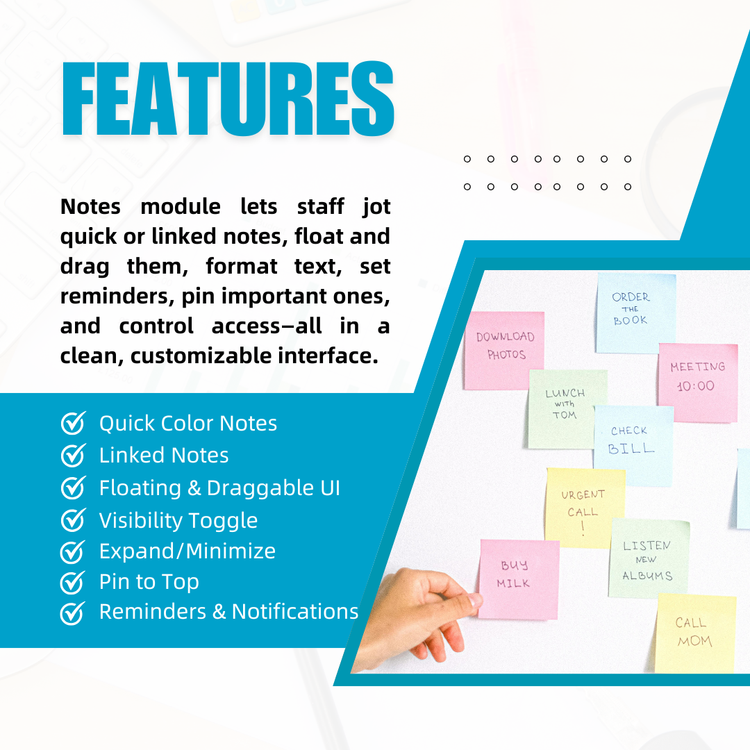 Sticky Notes Module For Perfex CRM